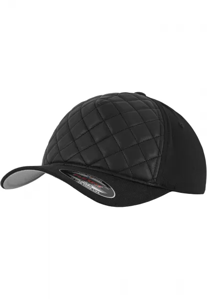 Diamond Quilted Flexfit Black
