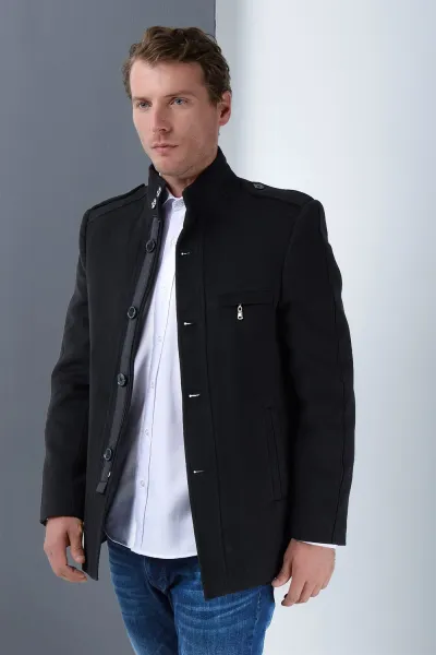 PLT8378 DEWBERRY MEN'S COAT-BLACK
