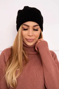Kesi Čapica s fleece Sylwia K244 čierna