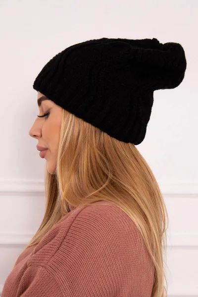 Kesi Čapica s fleece Sylwia K244 čierna