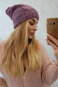 Kesi Čapica s fleece Karolina K243 tmavo ružová