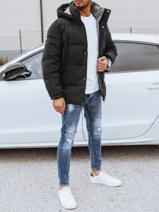 Pánska zimná bunda Farba čierna DSTREET