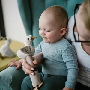 BABYONO Hračka pískacia s hryzačkou Húska Zoe 3m+