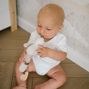 BABYONO Hračka pískacia s hryzačkou Húska Zoe 3m+