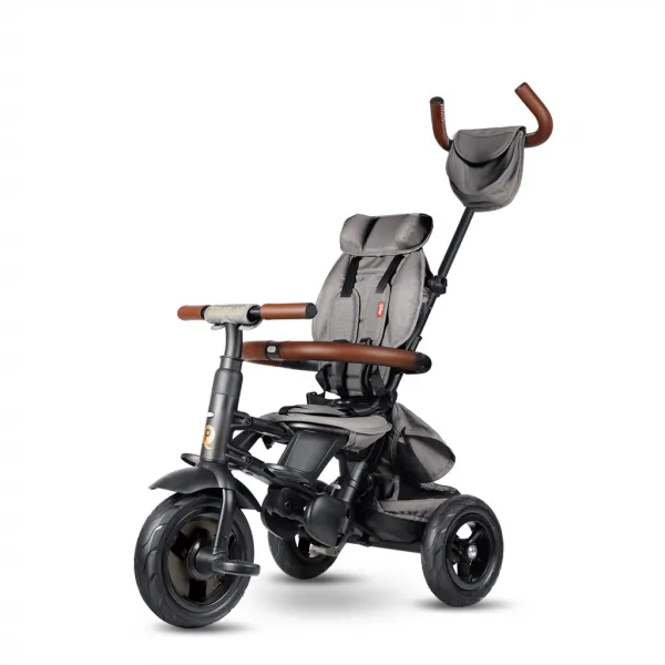 QPLAY Trojkolka Rito Deluxe Grey, 6 v 1, vek 10-72 mesiacov