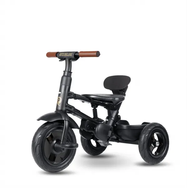 QPLAY Trojkolka Rito Deluxe Grey, 6 v 1, vek 10-72 mesiacov