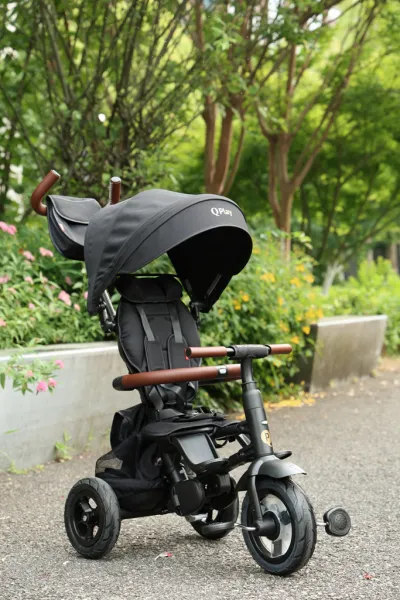 QPLAY Trojkolka Rito Deluxe Grey, 6 v 1, vek 10-72 mesiacov