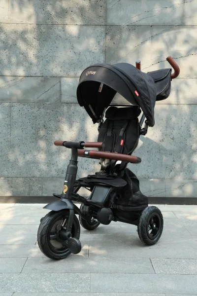 QPLAY Trojkolka Rito Deluxe Grey, 6 v 1, vek 10-72 mesiacov