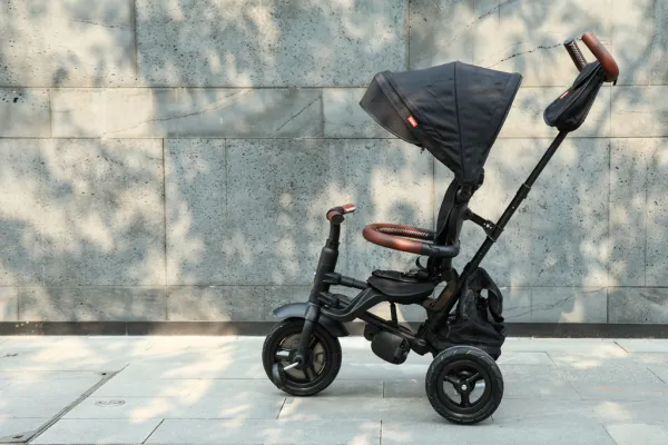 QPLAY Trojkolka Rito Deluxe Grey, 6 v 1, vek 10-72 mesiacov