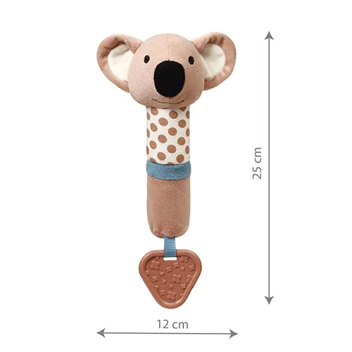 BABYONO Hračka pískacia s hryzačkou Koala Charlie 3m+