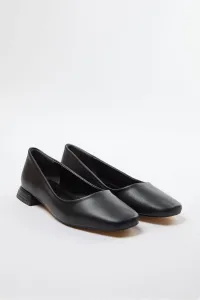 Trendyol Black Square Toe Short Heeled Women's Ballerinas