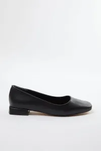 Trendyol Black Square Toe Short Heeled Women's Ballerinas