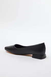 Trendyol Black Square Toe Short Heeled Women's Ballerinas