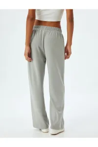 Koton Wide Leg Sweatpants Modal Fabric Elastic Waist Pocket Comfortable Cut