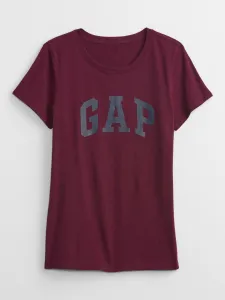 GAP CLASSIC Dámske tričko, vínová, veľkosť