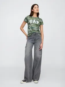 GAP CLASSIC Dámske tričko, khaki, veľkosť