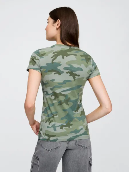 GAP CLASSIC Dámske tričko, khaki, veľkosť