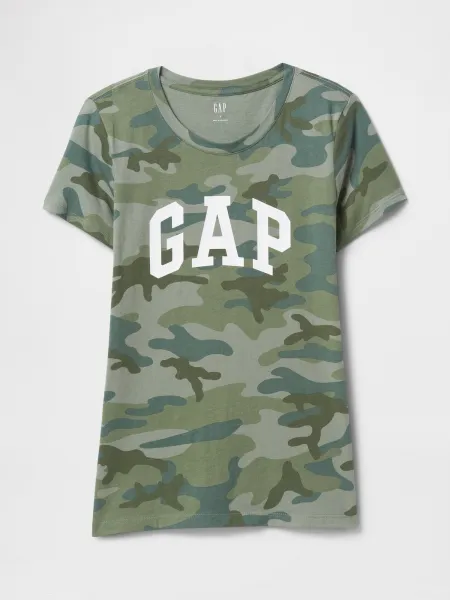 GAP CLASSIC Dámske tričko, khaki, veľkosť