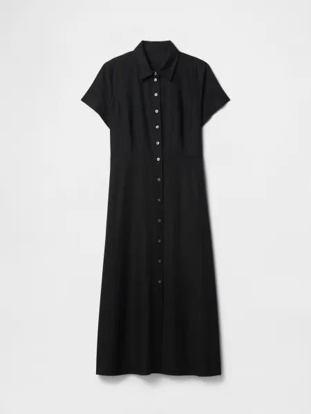 GAP Linen shirt maxi dress - Women's