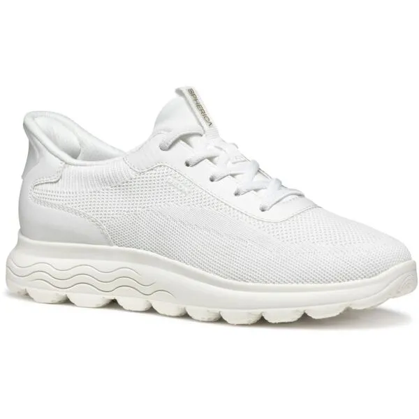 White women's sneakers Geox Spherica Plus - Women's
