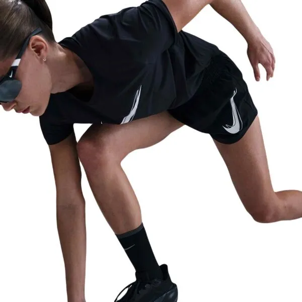 Nike ONE SWOOSH Dámske bežecké šortky, čierna, veľkosť