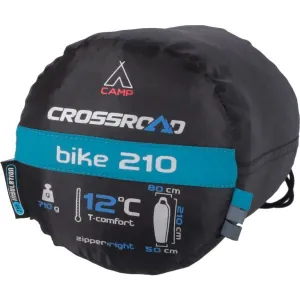 Crossroad BIKE 210 Spací vak, modrá, veľkosť 210 cm - ľavy zips