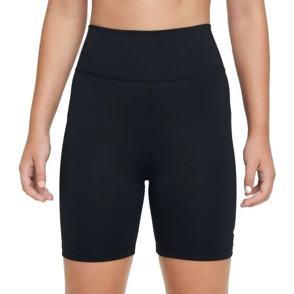 Nike ONE Dievčenské elastické šortky, čierna, veľkosť