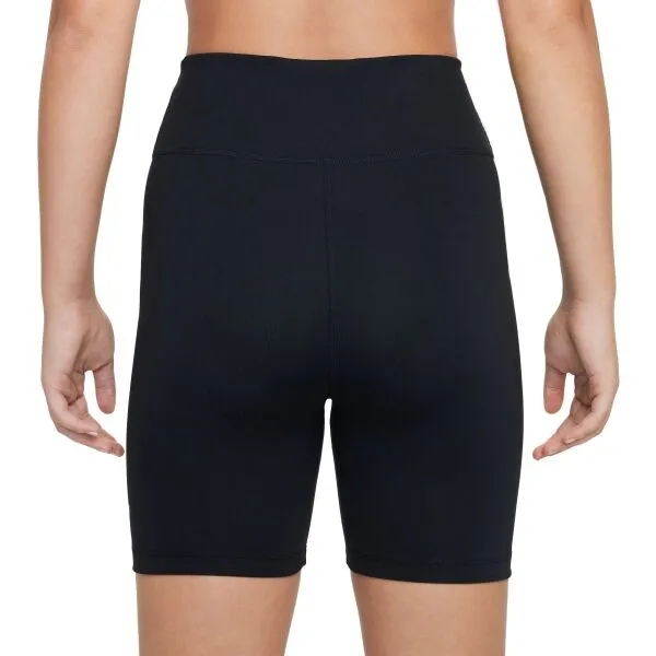 Nike ONE Dievčenské elastické šortky, čierna, veľkosť