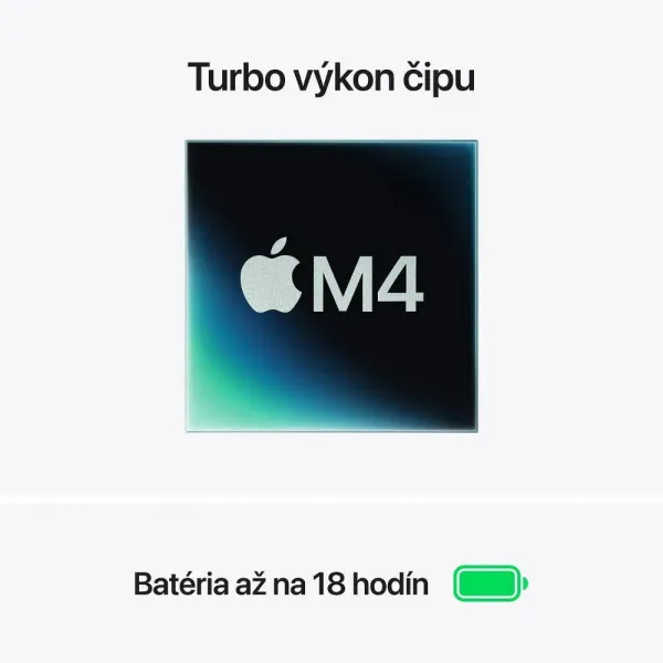 MacBook Air 13" Apple M4 10C CPU 10C GPU 24GB 512GB Strieborný SK, MC654SL/A