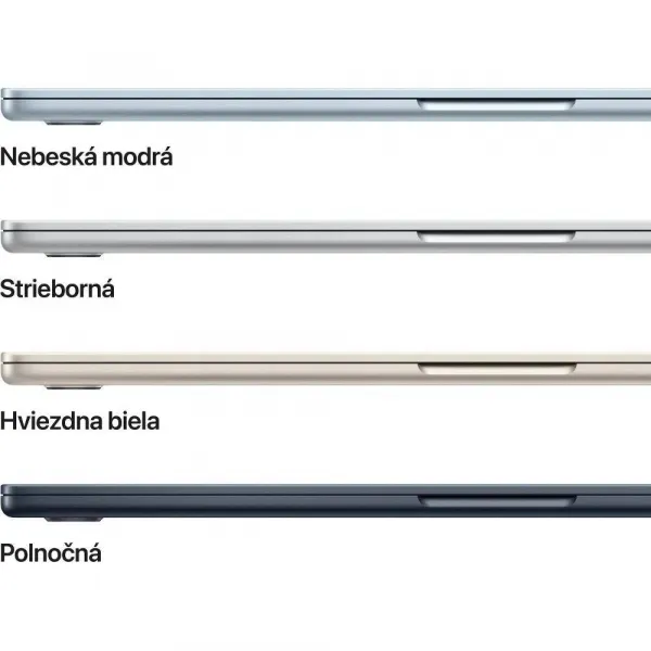 MacBook Air 15" Apple M4 10C CPU 10C GPU 16GB 512GB Polnočný SK, MW1M3SL/A