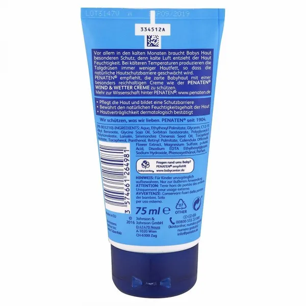 Penaten Baby detský krém proti mrazu 75 ml