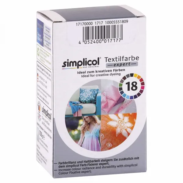 Simplicol farba na textil Šedá 150 g