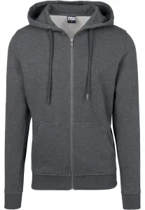 Basic Zipper Hoody Charcoal