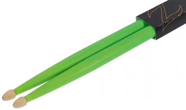 Zildjian 5A Acorn Wood Neon Green