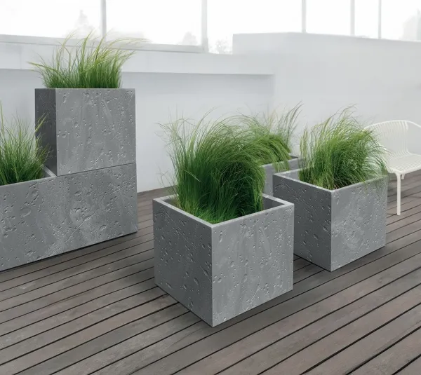 Prosperplast Plastový květináč SIERRAS CASE BETON EFFECT marengo, varianta 77 cm
