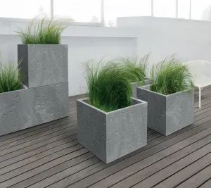 Prosperplast Plastový květináč SIERRAS CASE BETON EFFECT marengo, varianta 77 cm