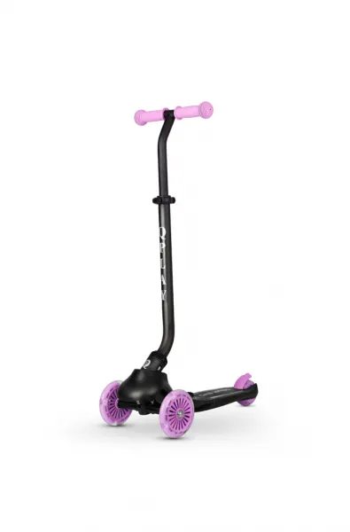 QPLAY Kolobežka / odrážadlo Sema Evo s LED svetlami Violet, vek 1 - 6 rokov, do 50 kg