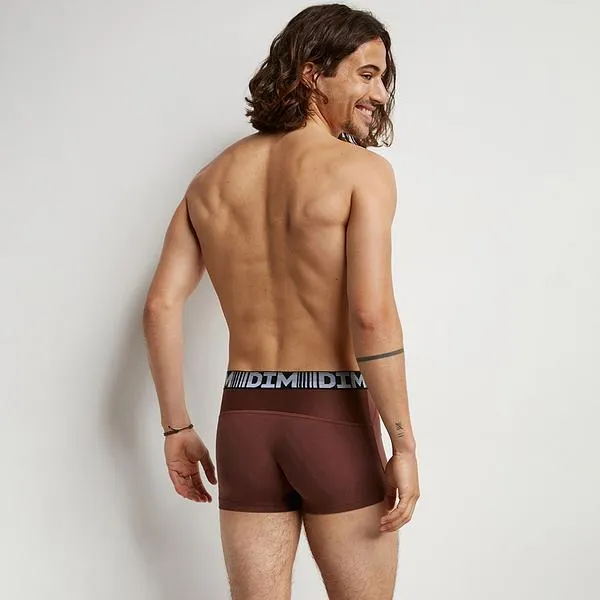 DIM COTTON 3D FLEX AIR BOXER 2x - Pánske boxerky 2ks - green - dark brown
