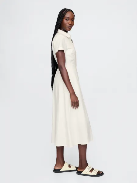 GAP Linen shirt maxi dress - Women's
