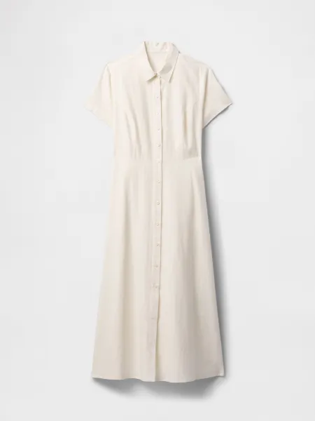 GAP Linen shirt maxi dress - Women's