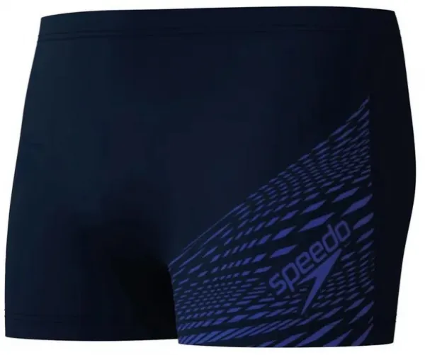 Speedo medley logo aquashort black/dark blue s - uk32