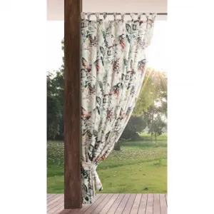 Vonkajšívodeodolnýzávesdoaltánku-bielysmotívomfarebnýchlistovŠírka:155cm|Dĺžka:260cm