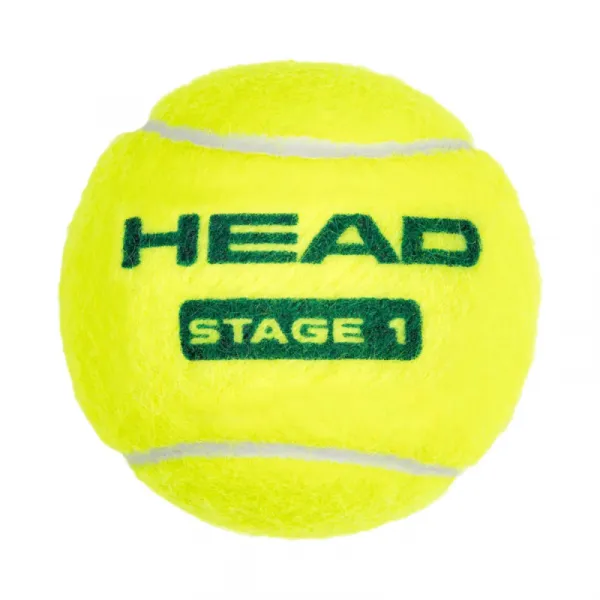 Tenisové loptičky 3ks HEAD 3B STAGE 1 - GREEN - 6 DZ