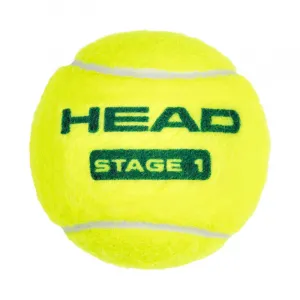 Tenisové loptičky 3ks HEAD 3B STAGE 1 - GREEN - 6 DZ
