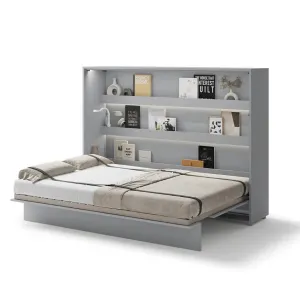 Dig-net nábytok Sklápacia posteľ Lenart BED CONCEPT BC-04 sivá | 140 x 200 cm