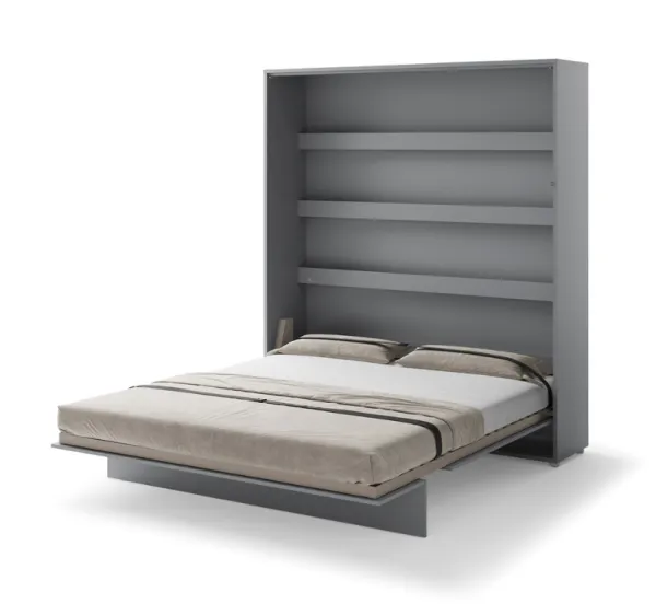 Dig-net nábytok Sklápacia posteľ Lenart BED CONCEPT BC-13 sivá | 180 x 200 cm