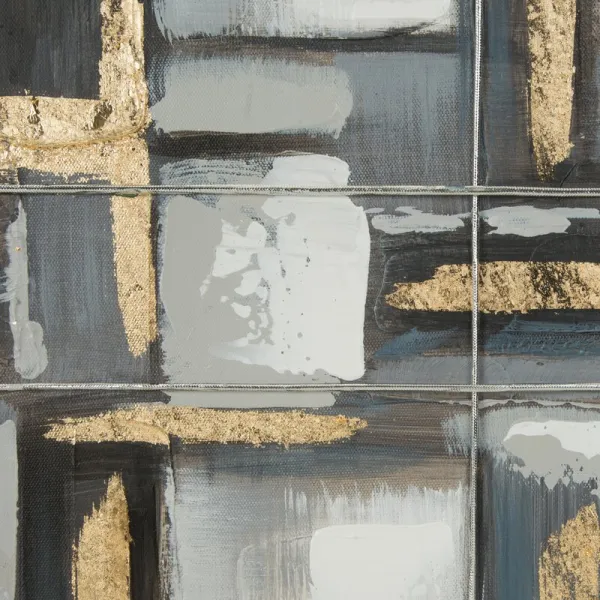 ArtFir Obraz ART 594 | sivá/zlatá 60 x 60 cm