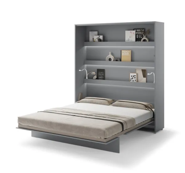 Dig-net nábytok Sklápacia posteľ Lenart BED CONCEPT BC-13 sivá | 180 x 200 cm