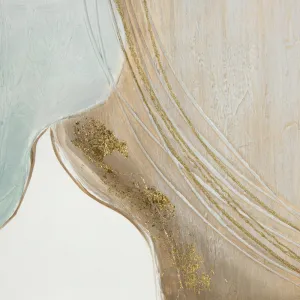 ArtFir Obraz ART 592 | béžová/tyrkysová 60 x 90 cm
