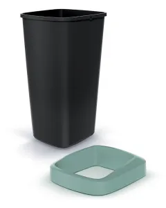 Prosperplast Odpadkový kôš COMPACTO DROPIN čierny/svetlozelený, variant 25 l